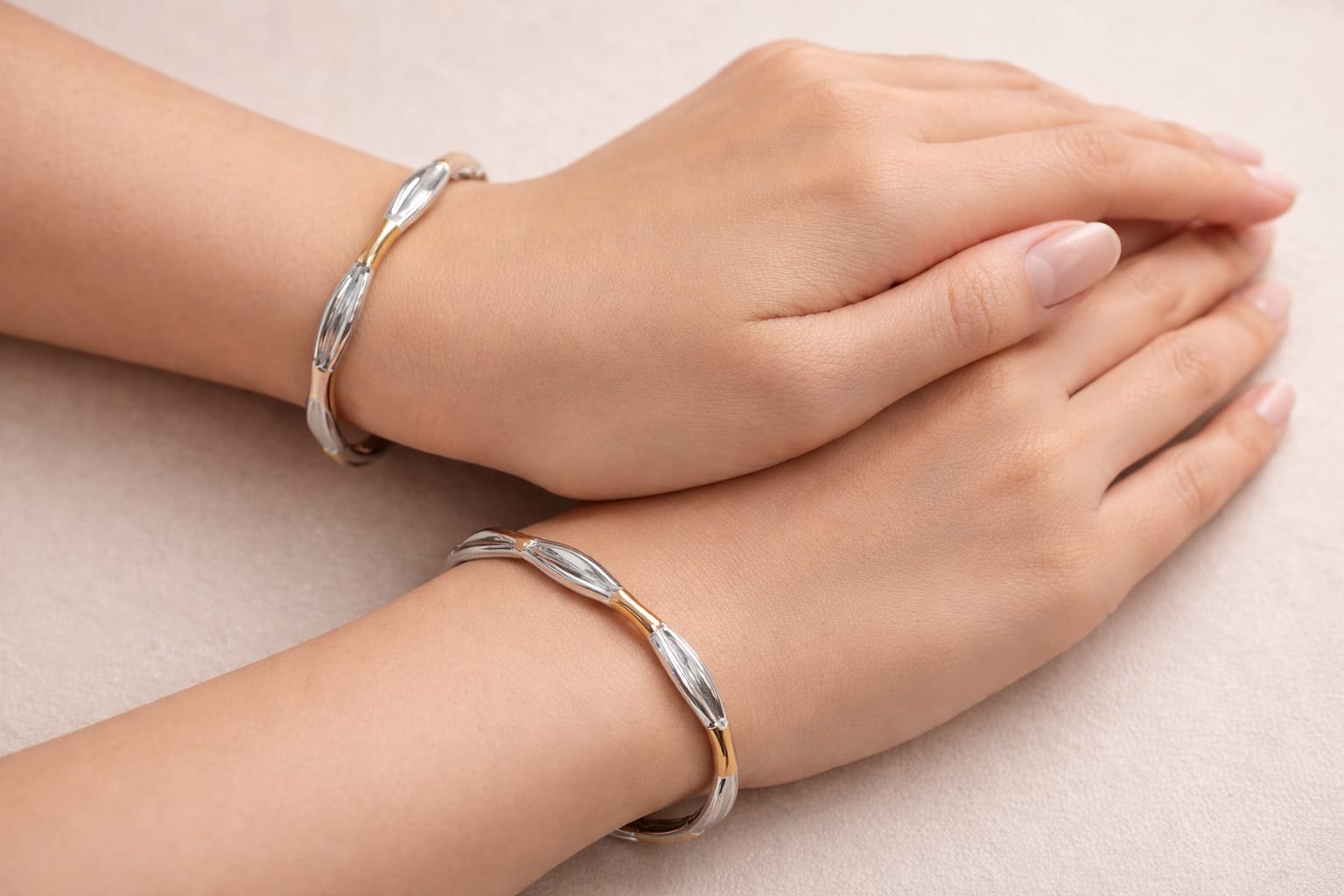 Classic Diamond Silver Bangles for Women | 925 Sterling Silver Jewellery